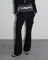 Bootcut Sweatpants Black x Charcoal