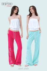 Lounge Lettering Mint Long Pants (PANTS)