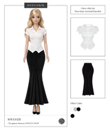 Muse drape mermaid long skirt