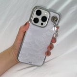 [MADE] ヴィンテージレースフォンケース (epoxy silver bumper)