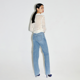 Middle Blue Straight Fit Denim - YWD1DNST001