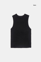 Akaroa vintage cropped sleeveless top