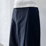ストラクチャードプリーテッドワイドパンツ