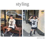 'RABBIT CLUB' OVERSIZED TEE_CHARCOAL