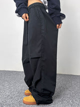 (UNISEX) LONG WIDE LOOSE-FIT PLEATED OVER BOXY PANTS
