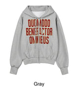 Ender Patch Crop Hood Zip-Up