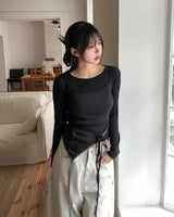 Cottie Flip Back Pocket Curved Cotton Pants