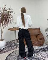 Heaven Wide Carpenter Cotton Pants
