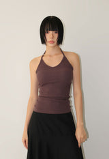 RING STRAP HALTER TOP