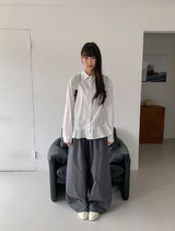 ディルメッカ フリル ロングスリーブ シャツ ブラウス