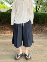 ワッフルオーバーヘンリーネック長袖Tシャツ