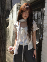 Rotik Bold Sheer Blouse (1color)