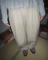 (3color) チェックロールアップワイドピンタックパンツ