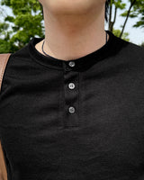 ワンキューゴルジヘンリーネック半袖Tシャツ