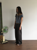テッド ピンタック タブ パンツ (3color)