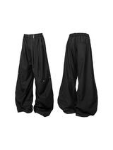 RELABEL 24AW Chrysalis - Silence Machete Cut And Pleated Three-dimensional Pleated Deconstructed Suit Trousers