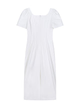 タックディテールリネンドレス(White)