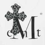 SAHARA LEOPARD CROSS BACK LOGO U-NECK T (2Color)
