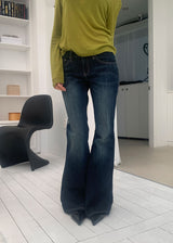 YELLOW STITCH BOOTS CUT DENIM