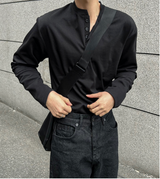 cosyharu henly-neck boonddo long-sleevd shirt