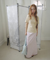 BLOSSOM JACQUARD SATIN LONG SKIRT