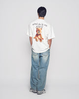 25FW AC BEAR BASIC LOGO SHORT SLEEVE T-SHIRT CREAM