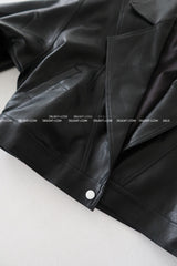 Big Ribbon Detachable Oversized Fit Rider Jacket