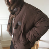 Cocom fur Duffle Short Padded Jumper