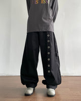 Eyelet Snap Curved Pants
