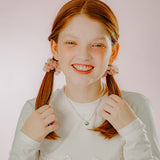 MINI ROSE SEE-THROUGH SCRUNCHIE (LIGHT PINK)