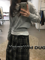 カシミアボカシVカーディガン (3color)