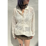 LACE COMBI SHIRT