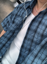 Look Glass Summer Daily Soft Check Short Sleeve Shirt