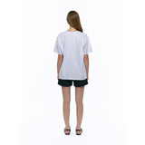 タイポTシャツ Melange Grey