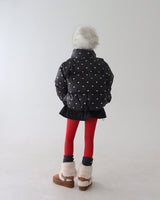 Quilting Padding Flare Miniskirt