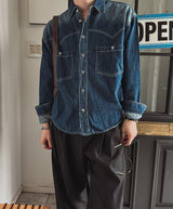 Kor ウエスタンデニムクロップシャツ