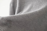 Kid mohair turtle neck knit (Grey)