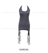 Rippy Strap Layered Halter Tank Top