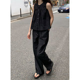Matil denim banding pants