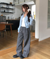 Teak Rivet Pocket Balloon Cotton Pants