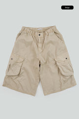 Fog bio washed cargo bermuda pants
