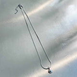 Minimalist Starburst Silver Snake Chain