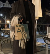 アルベリーズソフトムードチェックウィンターマフラー