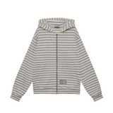 saros stripe zip-up - White(2)