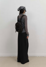 Asymmetric Mermaid Jersey Skirt / Black