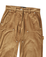 25FW WOMAN ベルベットストレートパンツ ブラウン