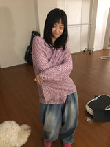 easy check shirt (2color)