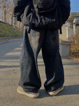Oil Washed Vintage Wide Pants