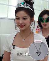 [NMIXX Sullyoon Necklace] メルティングハートカラーボーンネックレス