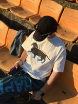 [A-T0087] ダックスフント半袖Tシャツ
